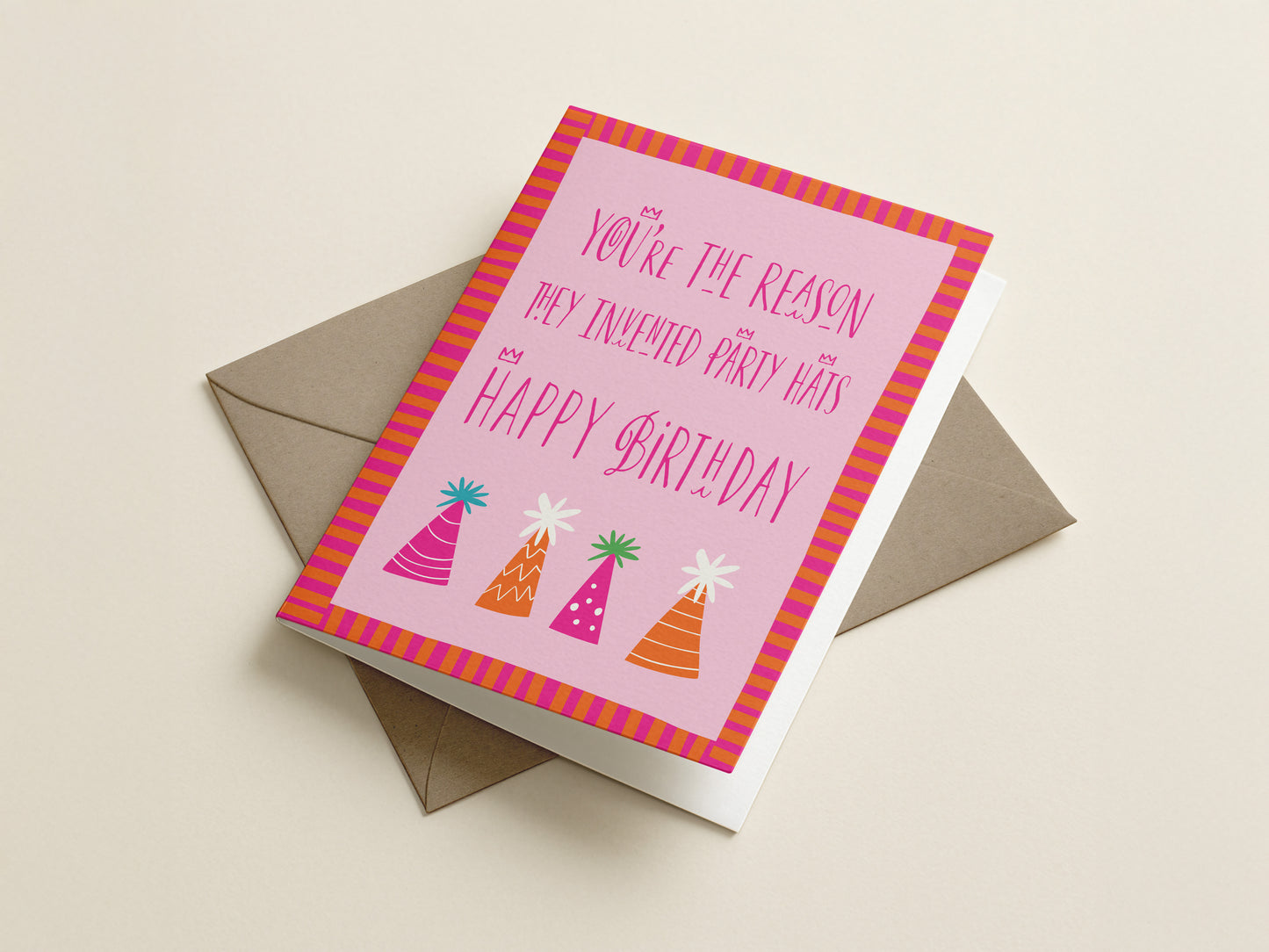 Greeting Card | Happy Birthday Party Hats