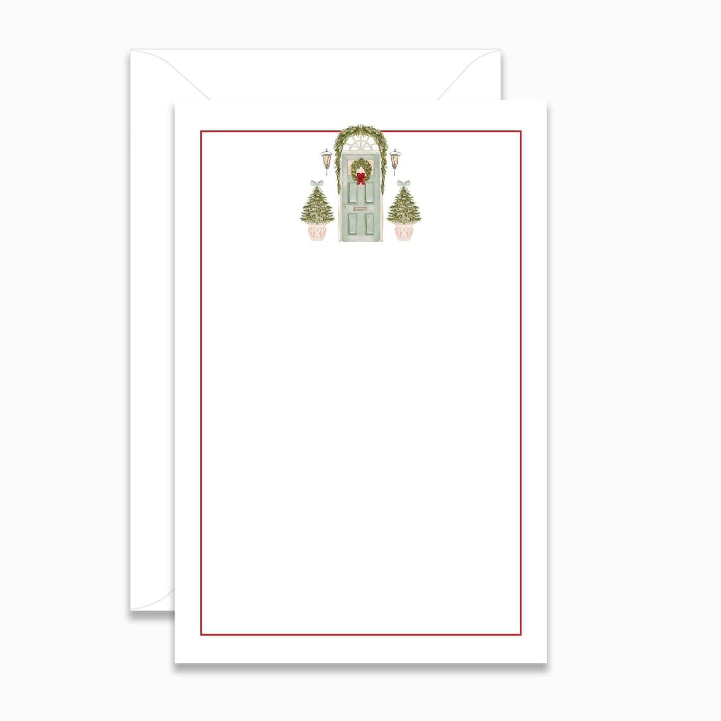 Holiday Green Door Invitation