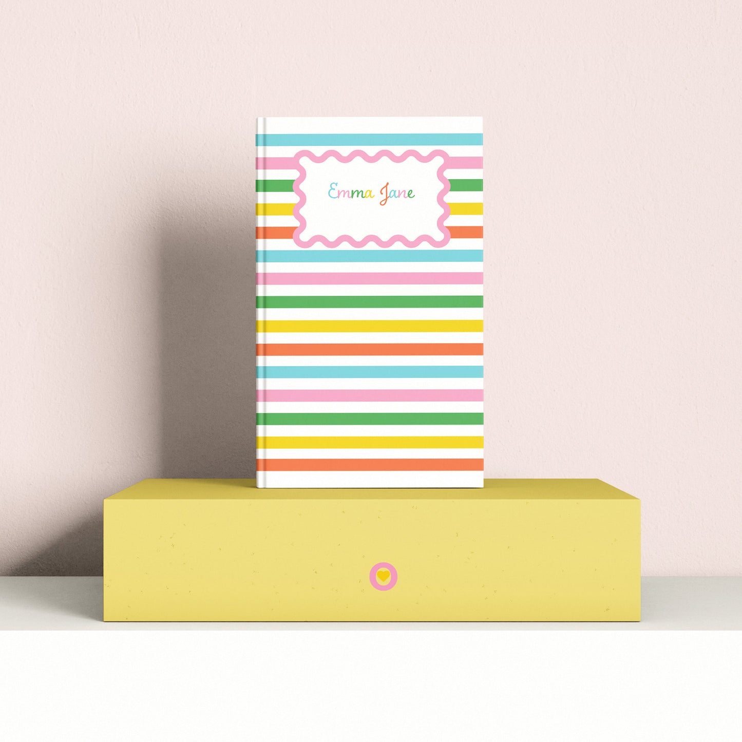 Happy Yellow Stripes Journal