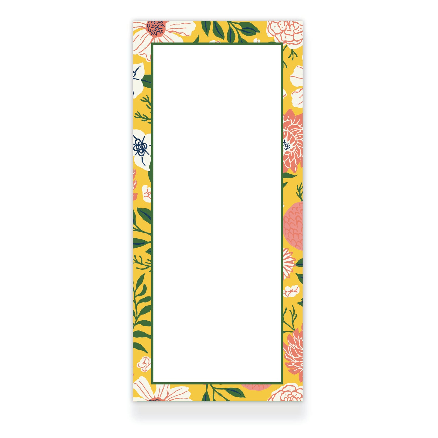 Market Day Floral Border Notepad from Happy Yellow Paper