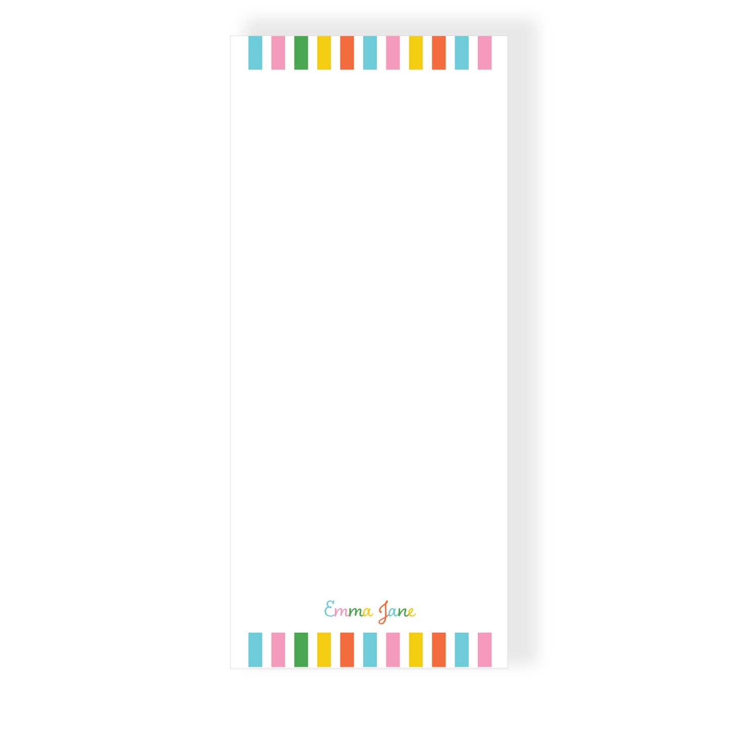 Happy Yellow Stripes Notepad | 4 Sizes