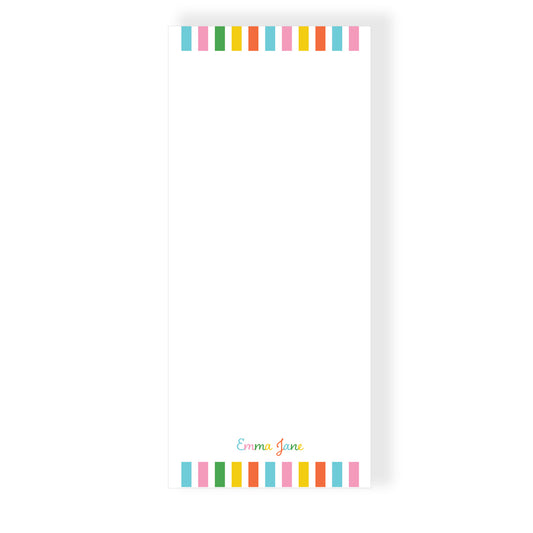 Happy Yellow Stripes Notepad | 4 Sizes
