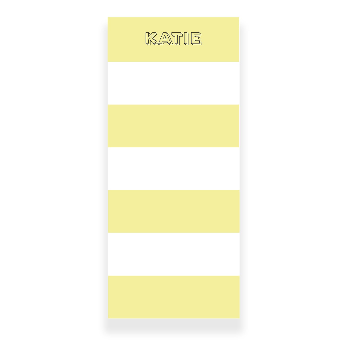 Yellow Cabana Stripe Notepad | 4 Sizes