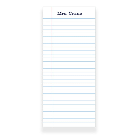 Teacher Gift: Notebook Lines Notepad | 4 Sizes