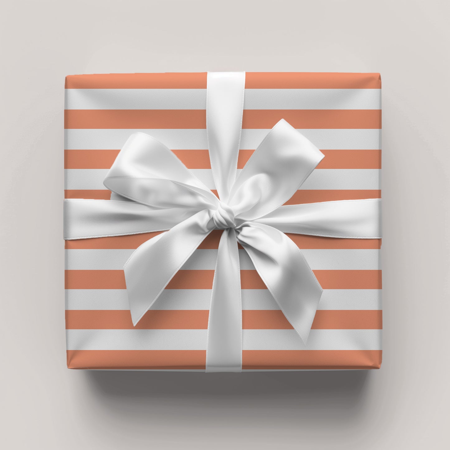 Orange Stripes Gift Wrap