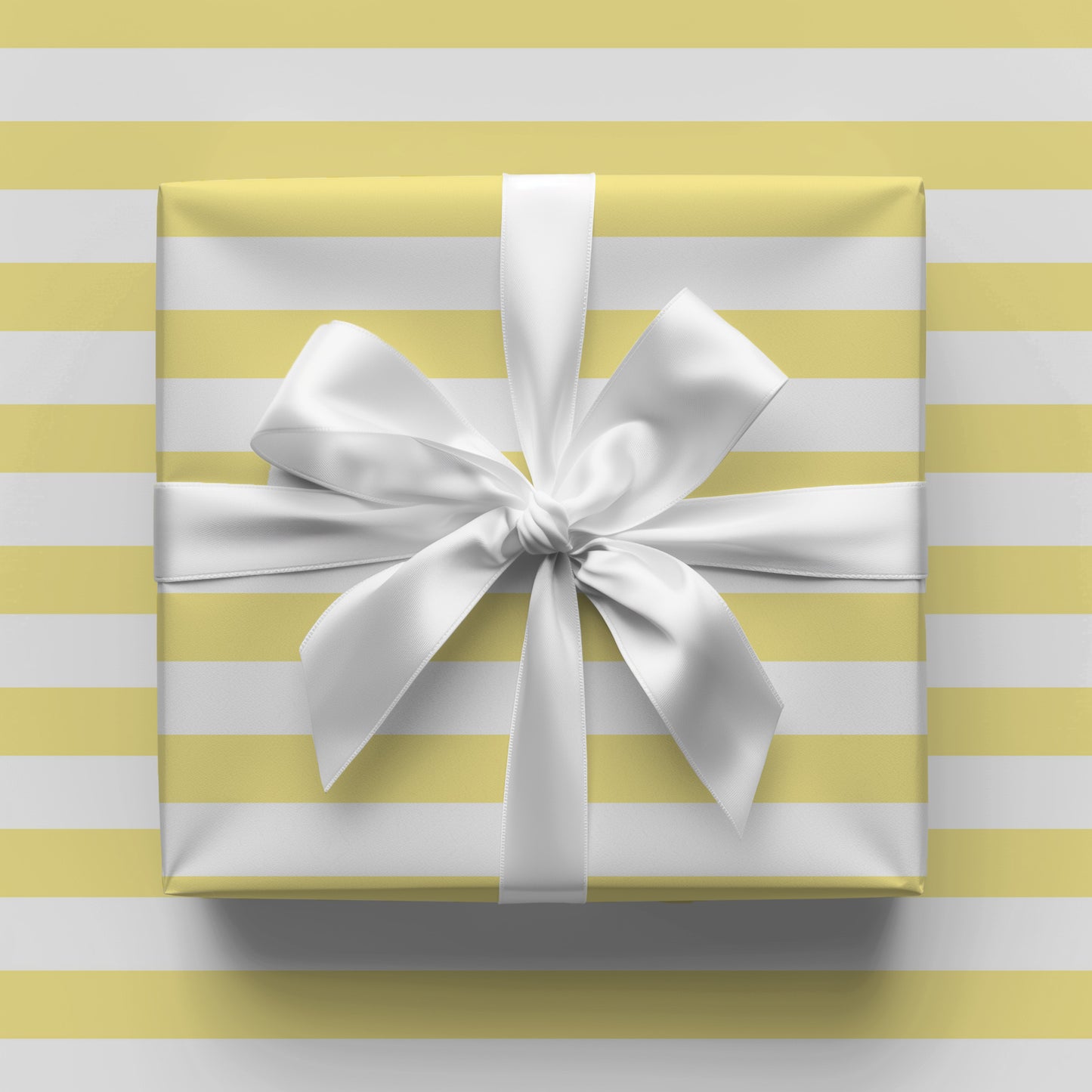 Yellow Stripes Gift Wrap