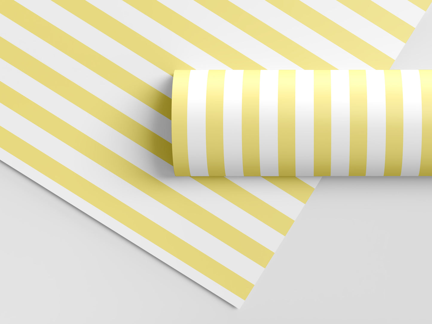 Yellow Stripes Gift Wrap