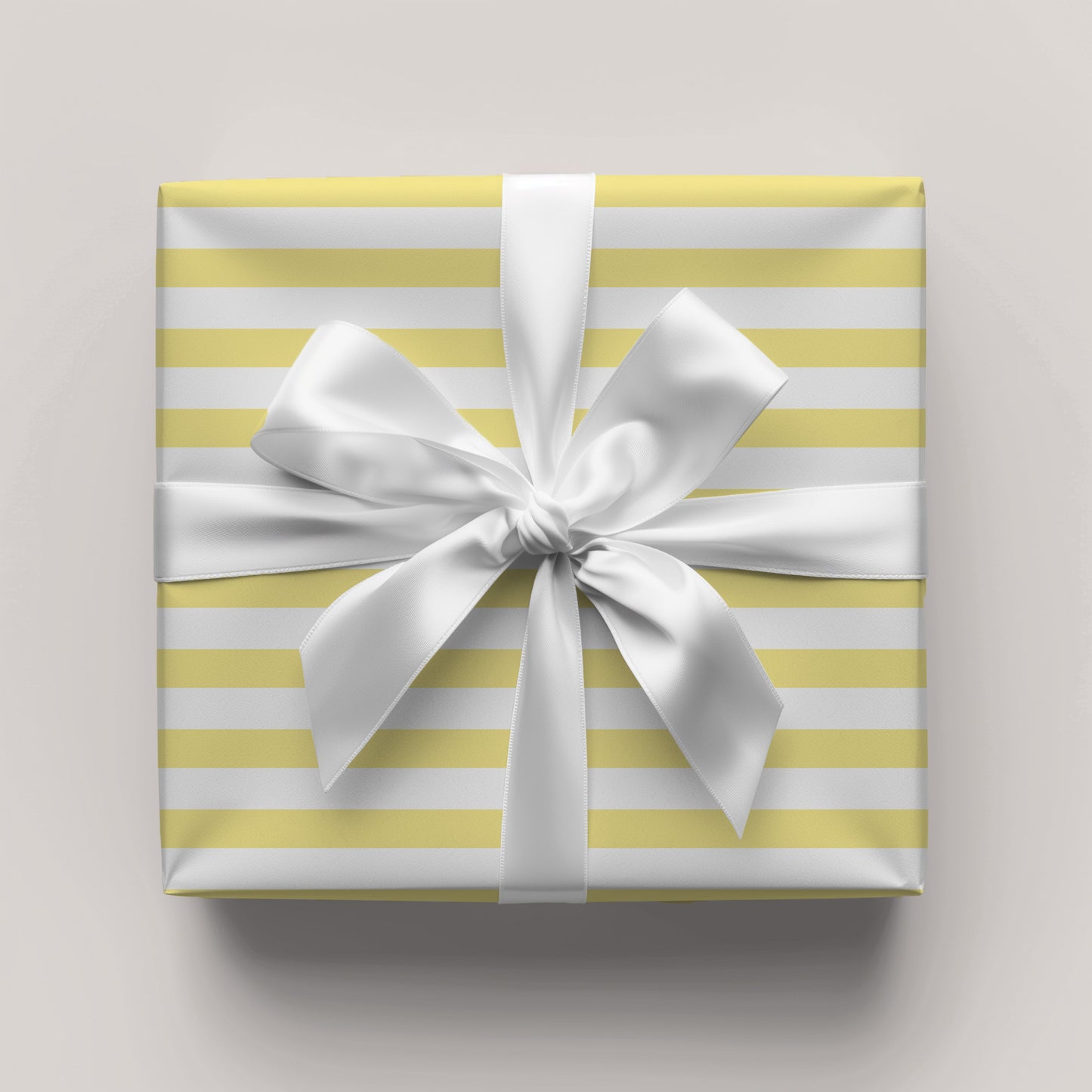 Yellow Stripes Gift Wrap