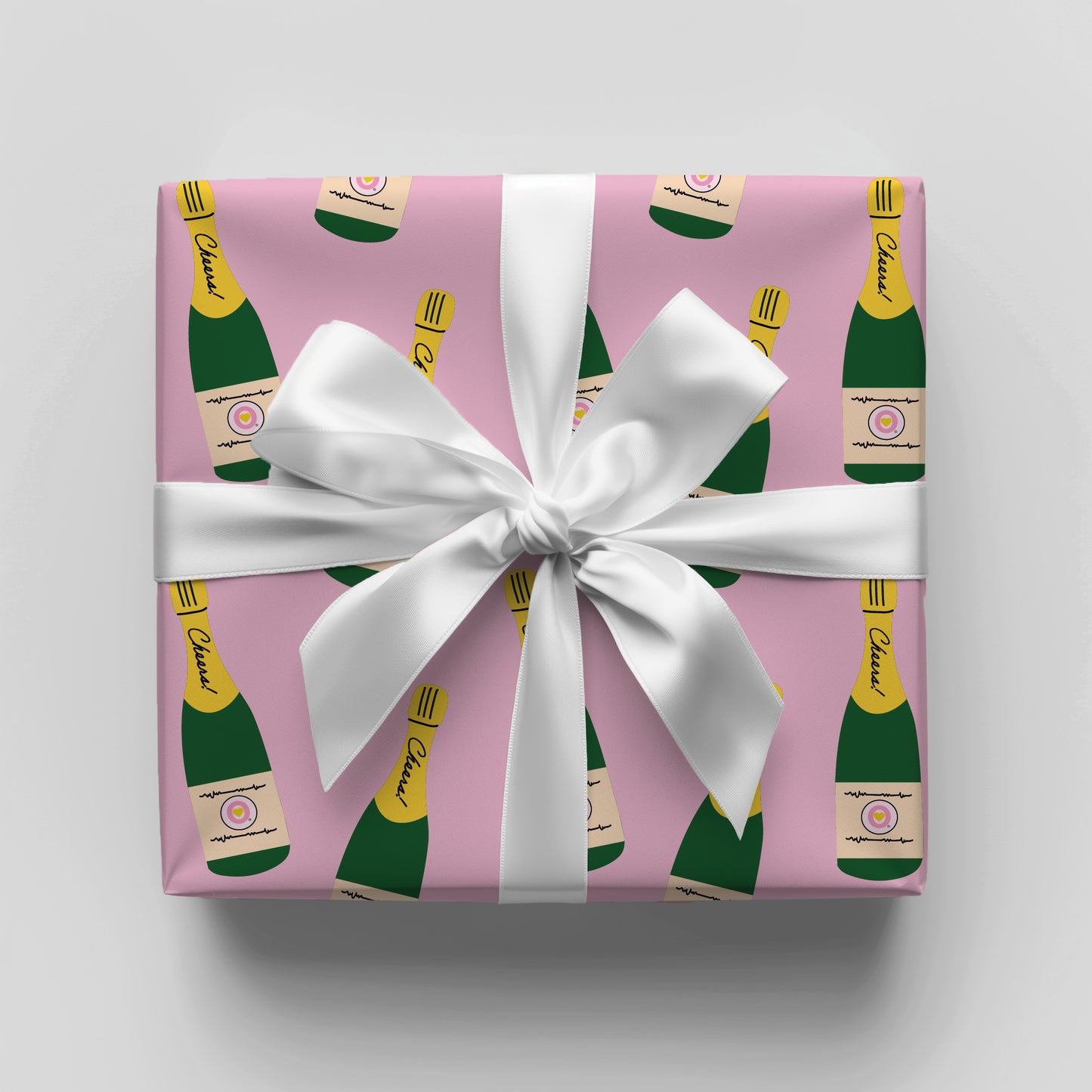 Cheers! Champagne Themed Gift Wrap