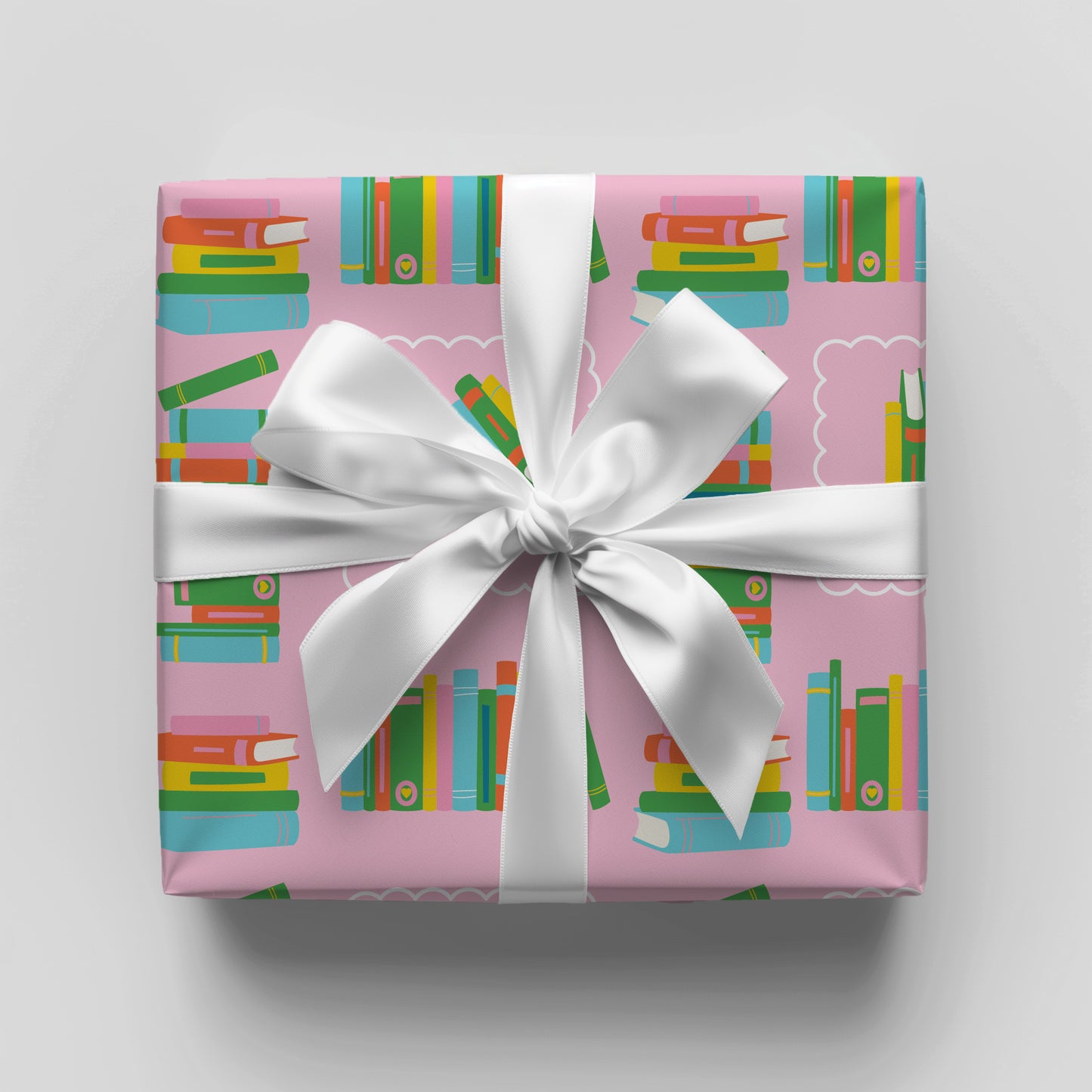Book Club: Pink Book Themed Gift Wrap