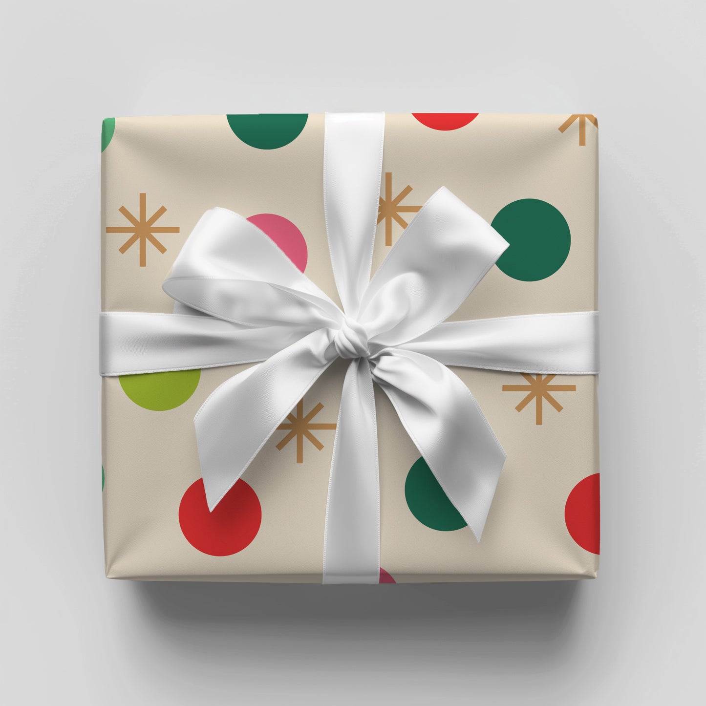 Christmas Polka Dot Gift Wrap Sheets