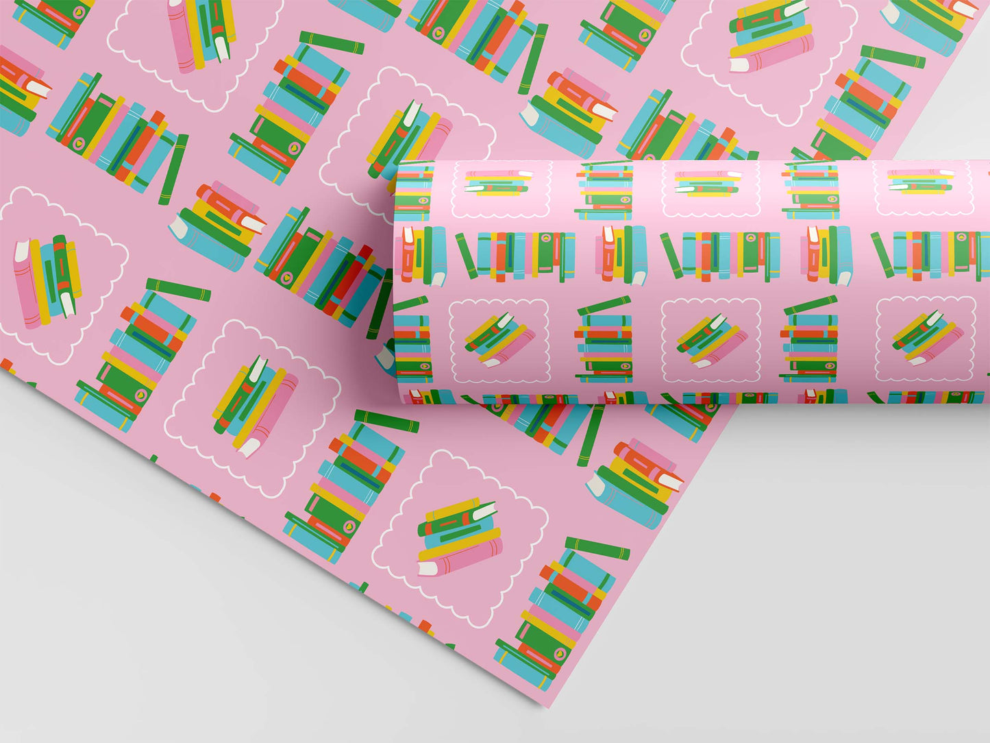 Book Club: Pink Book Themed Gift Wrap