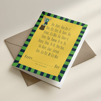 Greeting Card | Father's Day Fill In The Blank