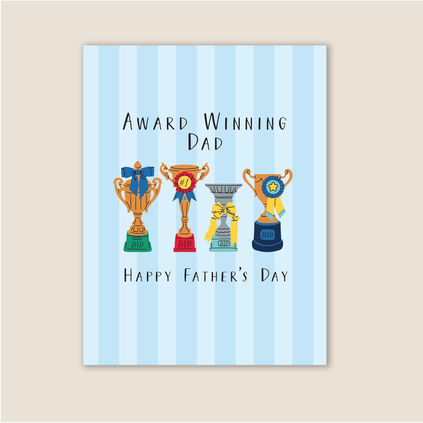 Award Winning Dad Greeting Card