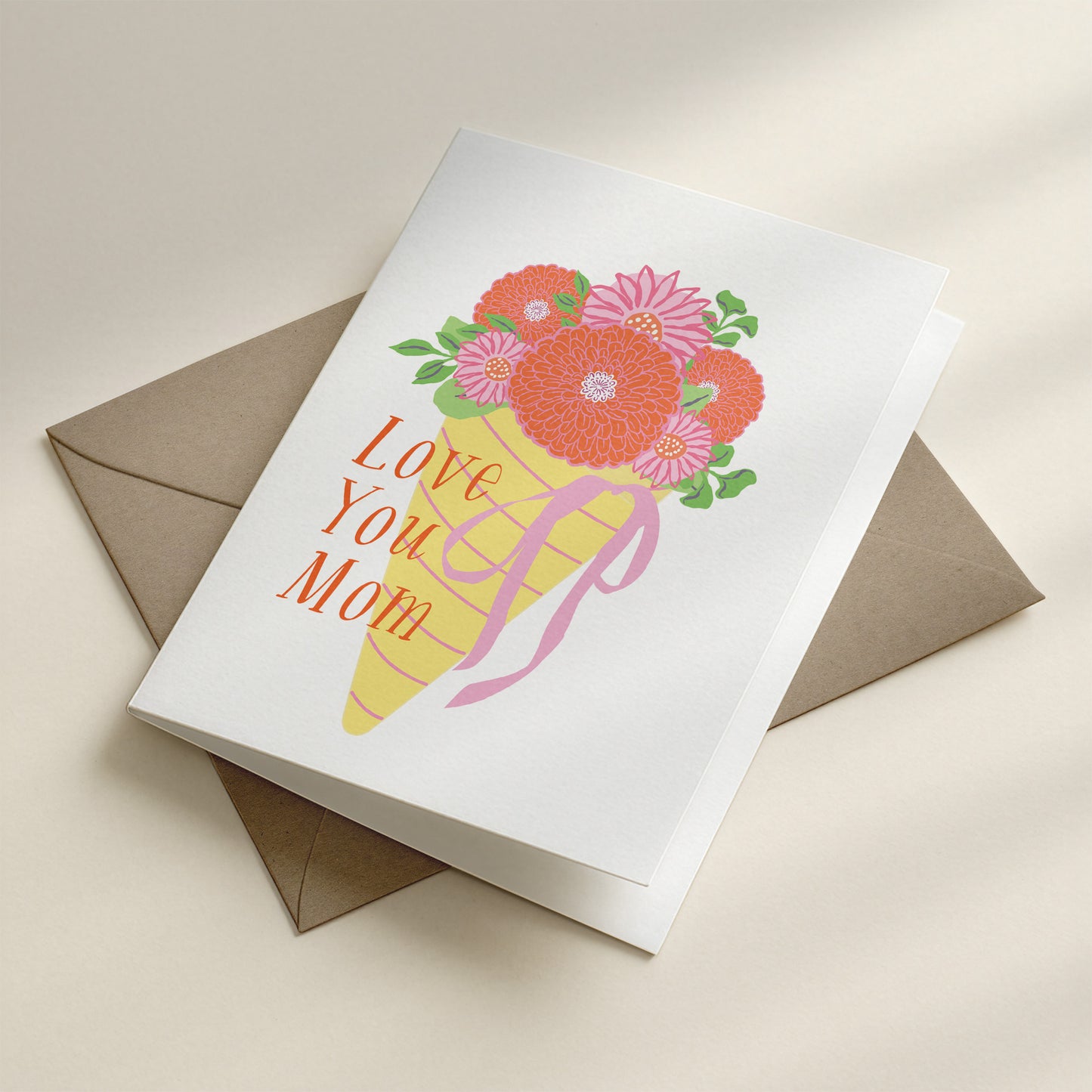 Love You Mom Greeting Card