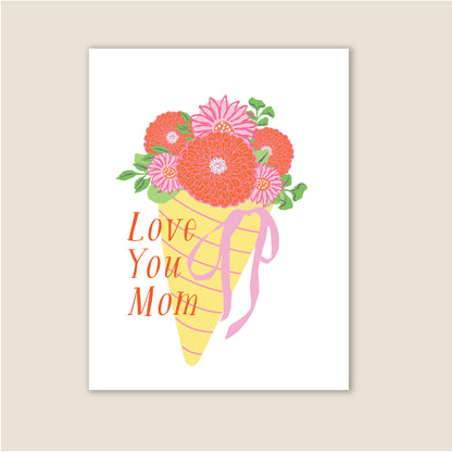 Love You Mom Greeting Card