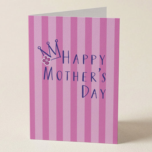 Happy Mother's Day Crown Greeting Card from Happy Yellow Paper