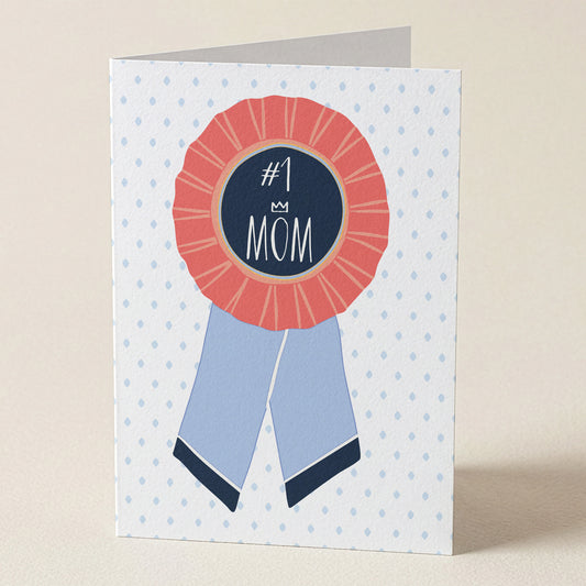 Happy Mother's Day #1 Mom Greeting Card from Happy Yellow Paper