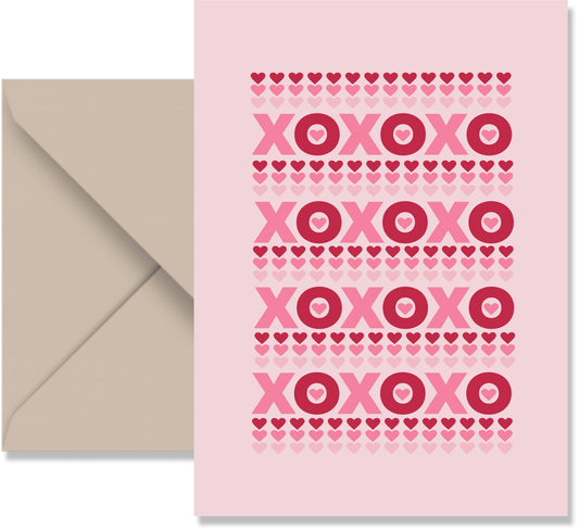 Greeting Card | XOXO Ombre Hearts