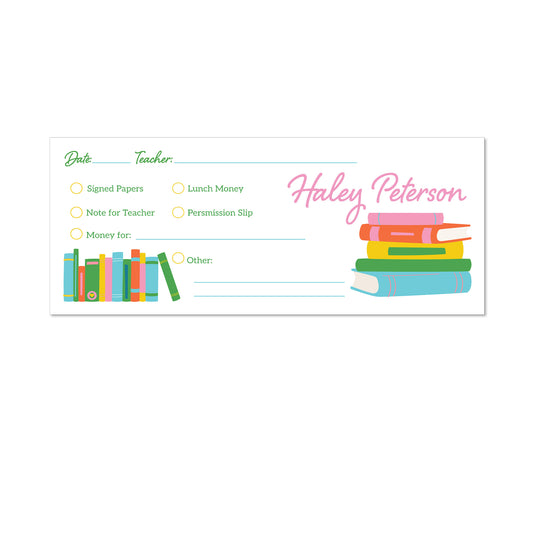 Teacher Back to School Envelopes - Book Design