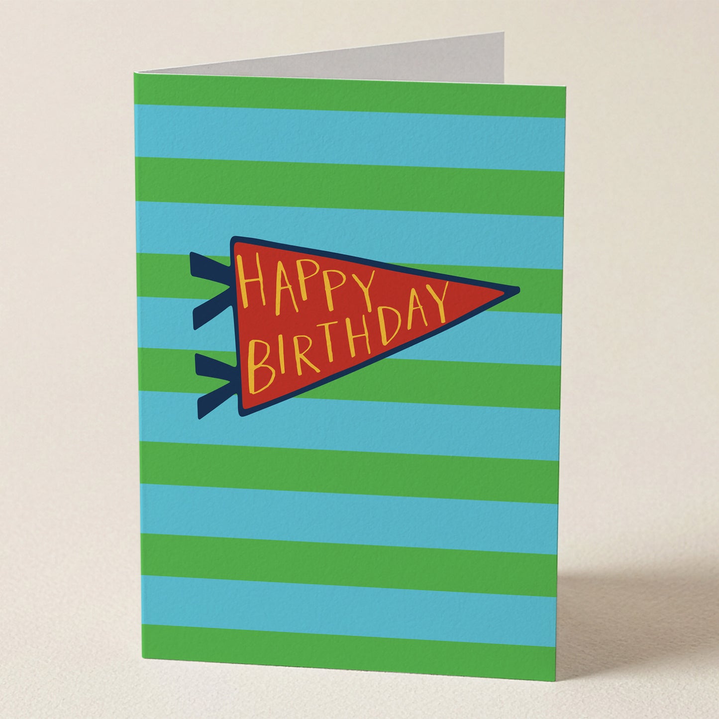 Happy Birthday Pennant Greeting Card from Happy Yellow Paper