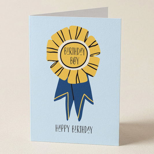 Birthday Boy Greeting Card from Happy Yellow Paper