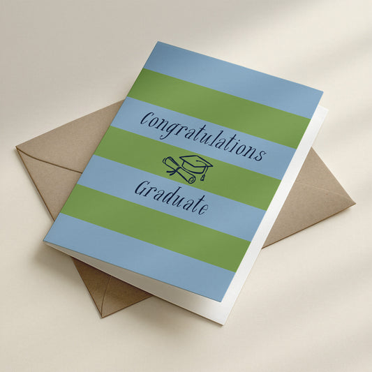 Happy Yellow Paper Congratulations Graduate A2 greeting card – interior