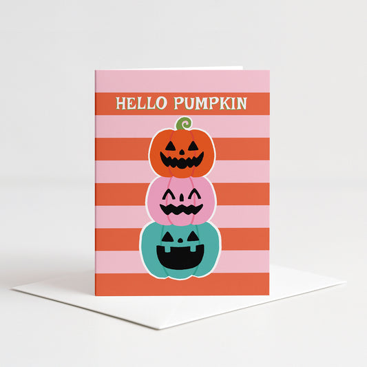 Hello Pumpkin Greeting Card from Happy Yellow Paper