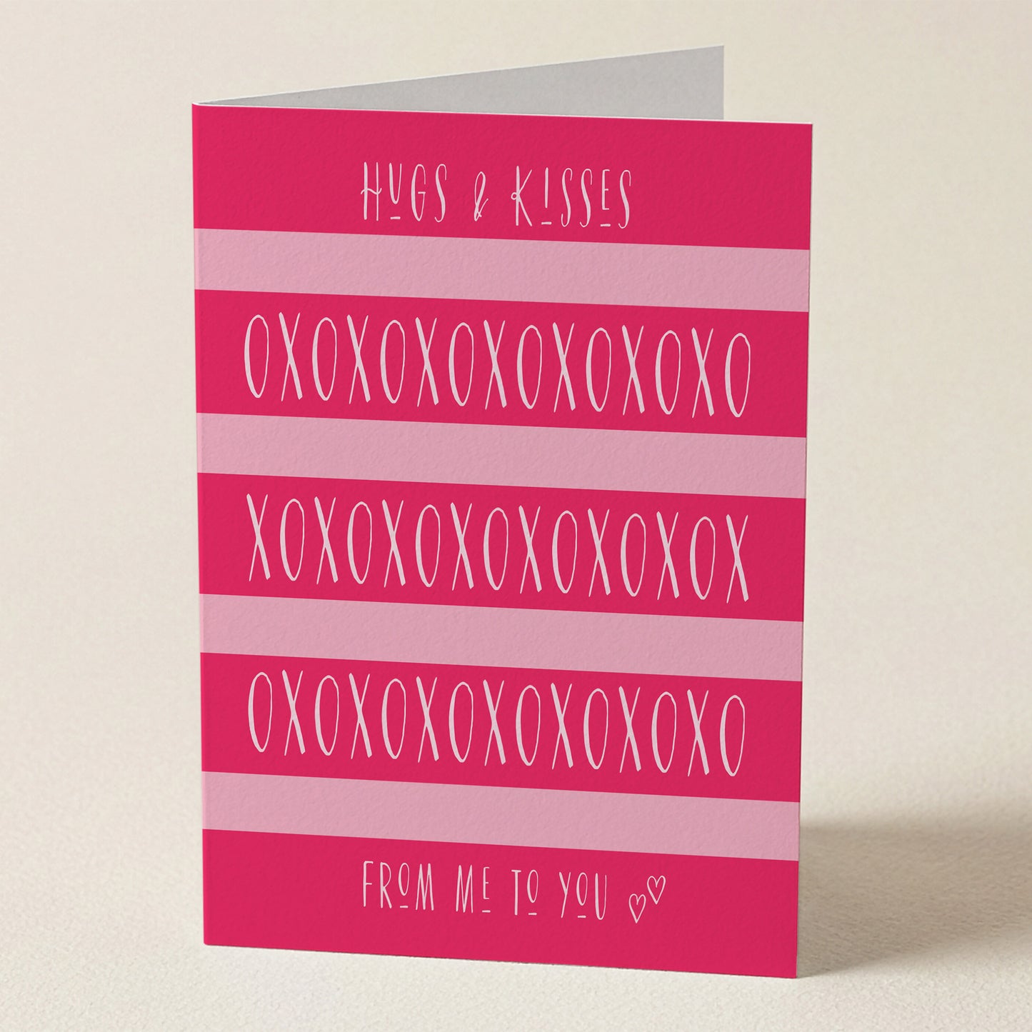 Hugs & Kisses XOXO Greeting Card from Happy Yellow Paper