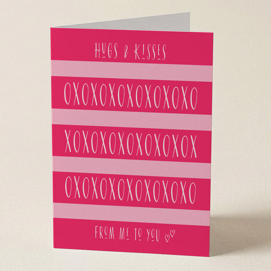 Hugs & Kisses XOXO Greeting Card from Happy Yellow Paper