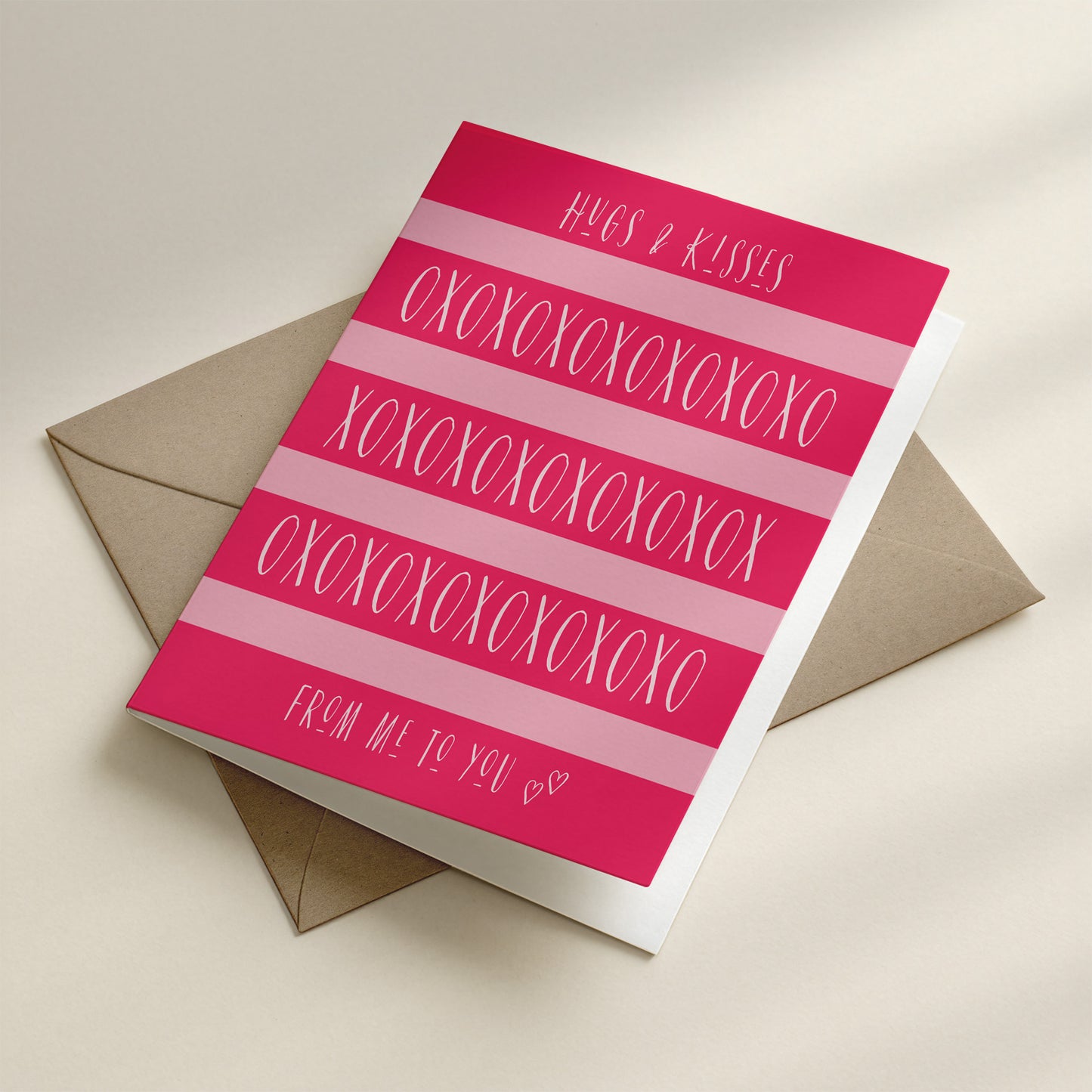 Hugs & Kisses XOXO Greeting Card