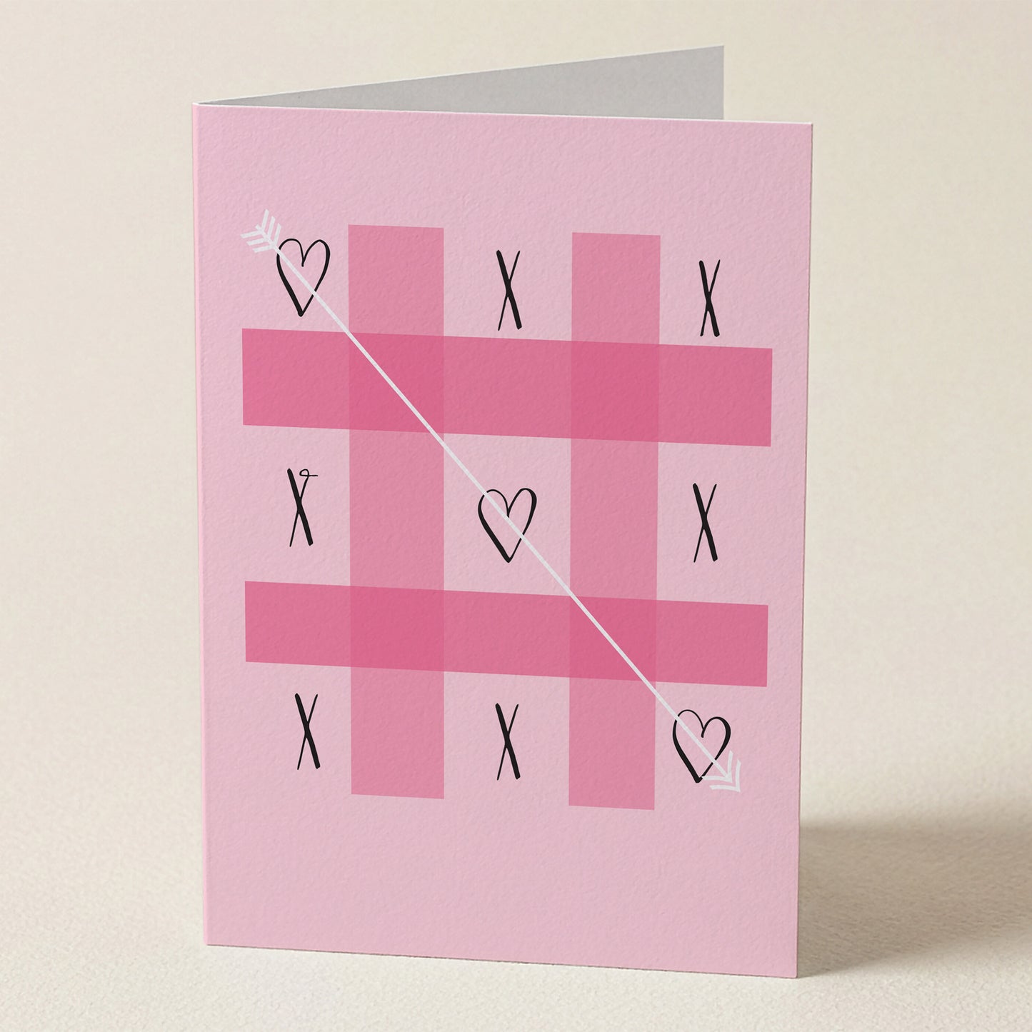 Tic Tac Toe Love Greeting Card from Happy Yellow Paper
