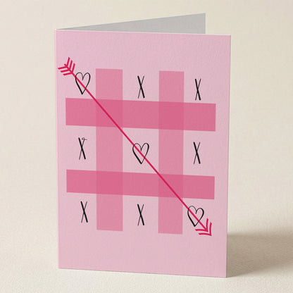Tic Tac Toe Love Greeting Card