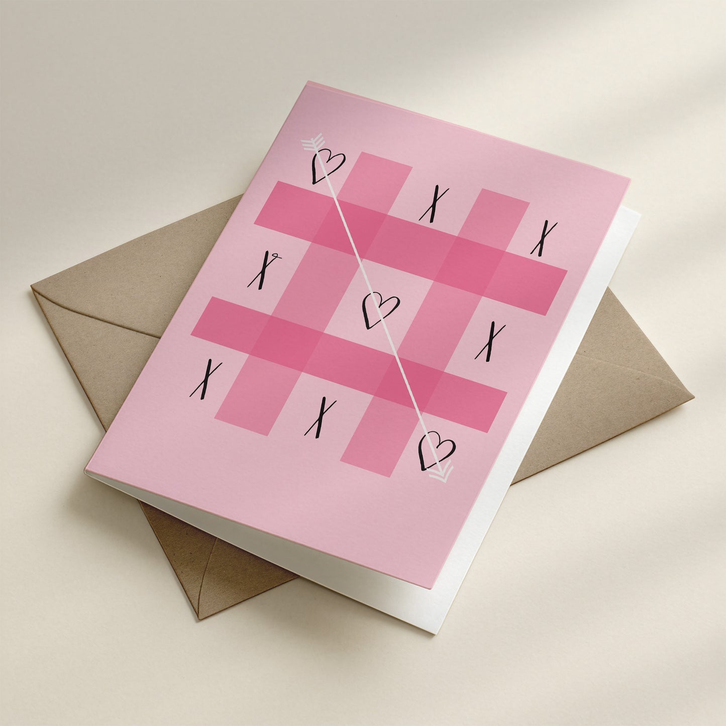 Tic Tac Toe Love Greeting Card
