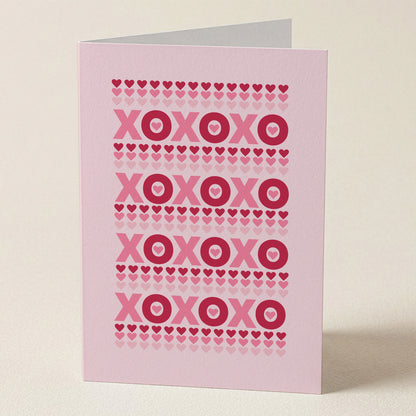 XOXO Ombre Hearts Greeting Card from Happy Yellow Paper