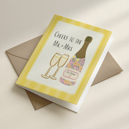 Cheers to the Mr. & Mrs. Greeting Card