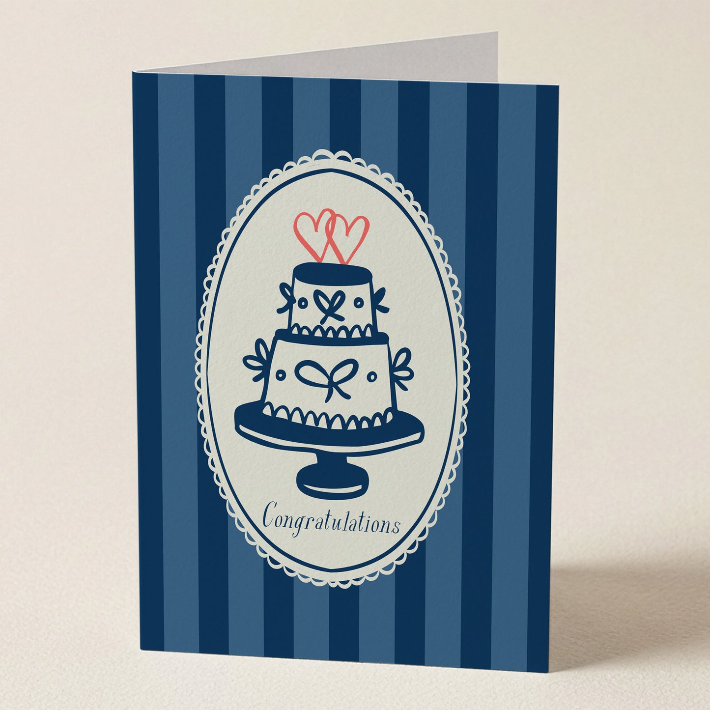 Wedding Cake Congratulations Greeting Card from Happy Yellow Paper