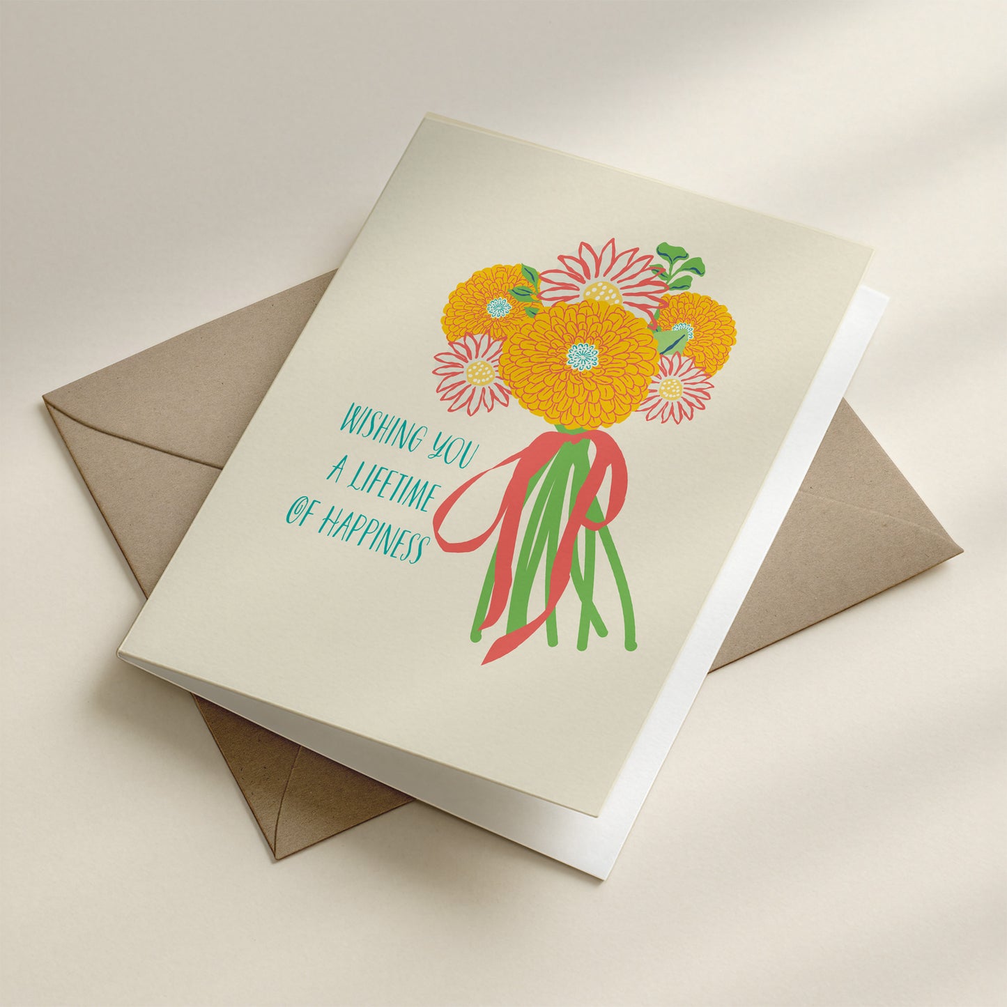 Wedding Lifetime of Happiness Greeting Card