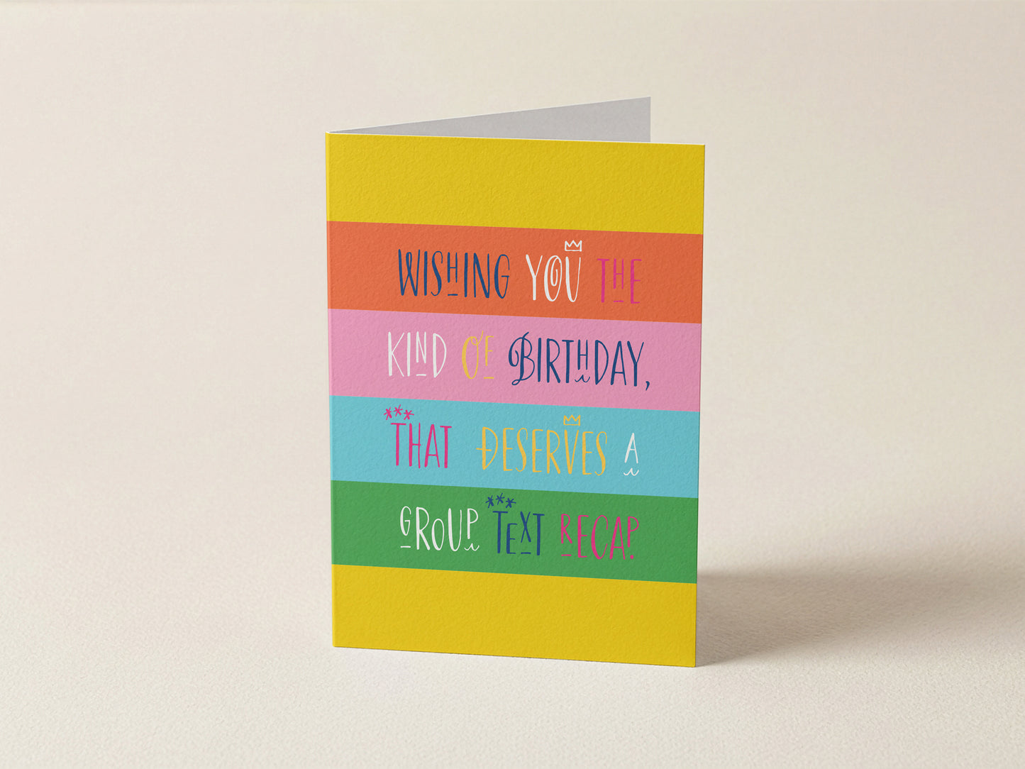Greeting Card | Happy Birthday Group Text Recap