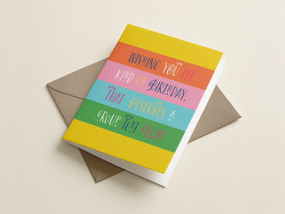 Greeting Card | Happy Birthday Group Text Recap