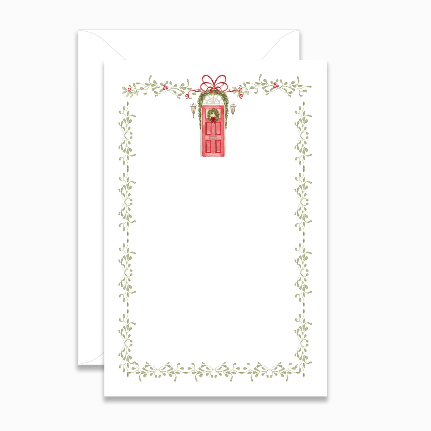 Holiday Red Door Invitation