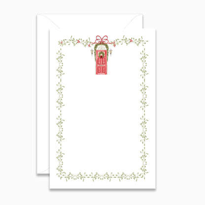 Holiday Red Door Invitation