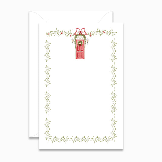 Holiday Red Door Invitation