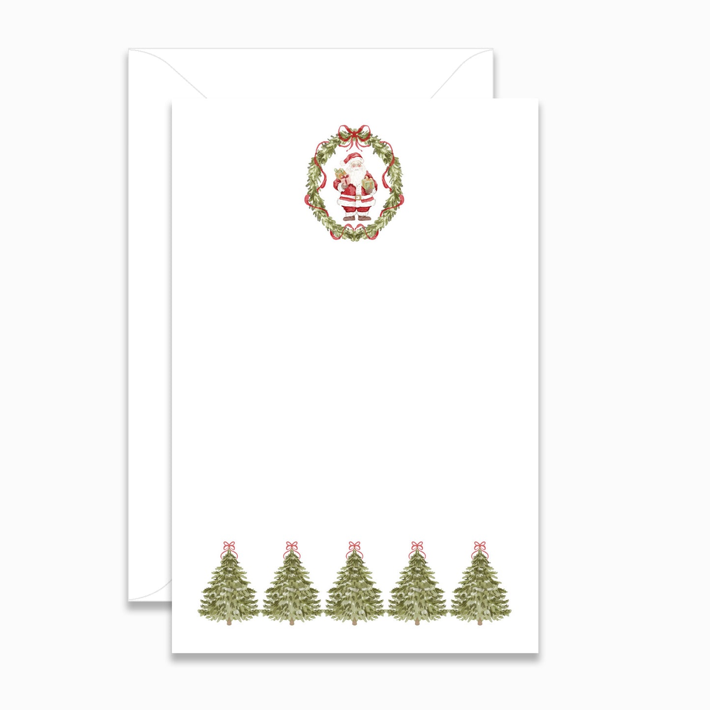 Santa Wreath Invitation