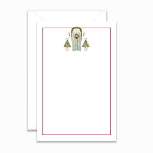 Holiday Green Door Invitation