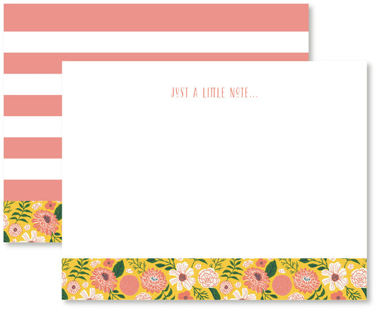 Market Day Striped Flat Note Cards