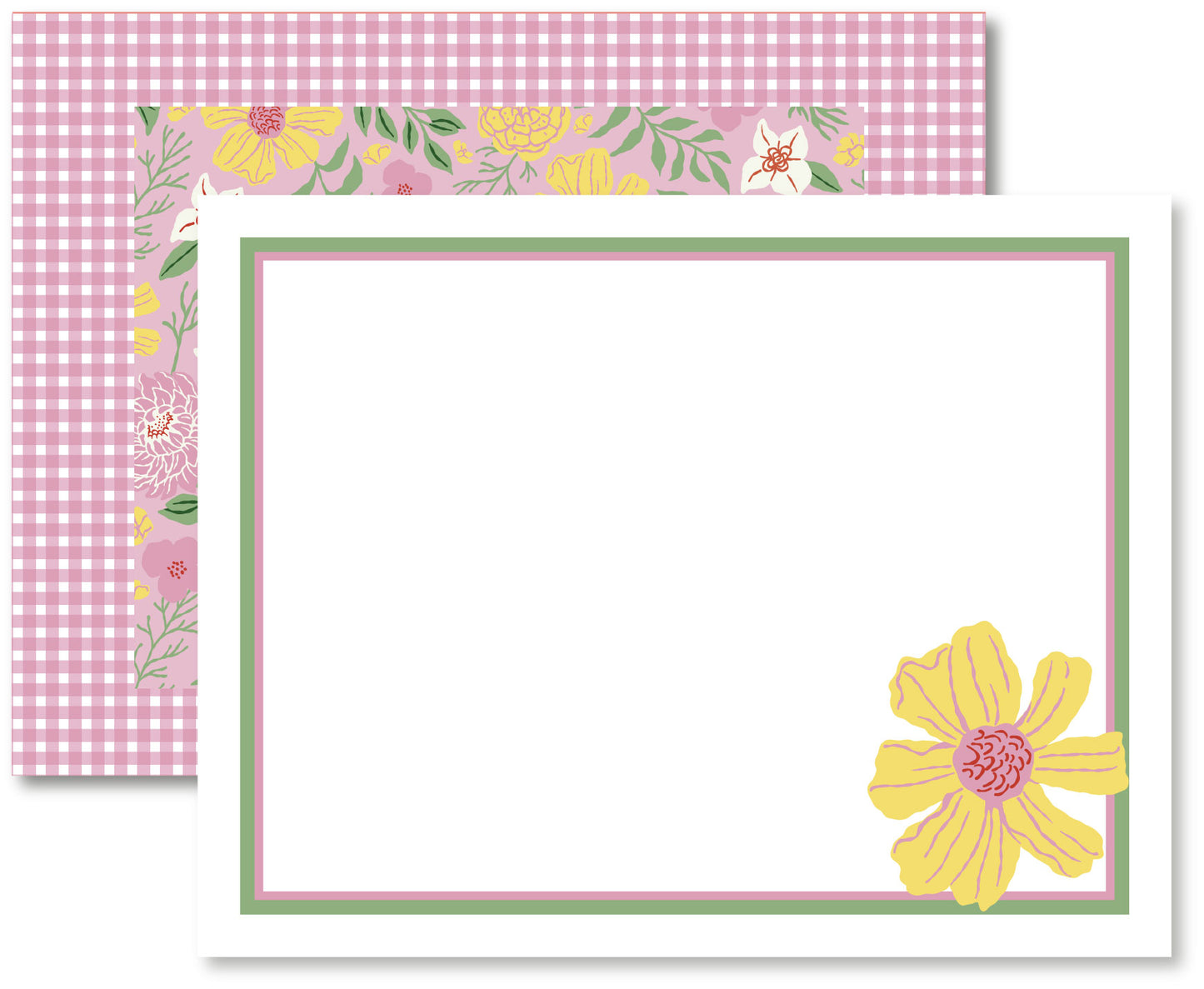 Buttercup Blooms Floral Flat Note Cards