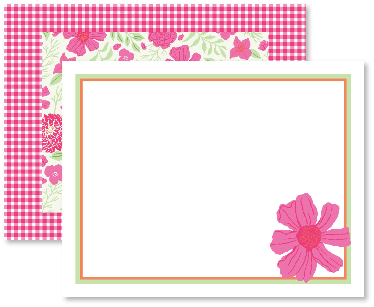 Citrus Crush Floral Flat Note Cards