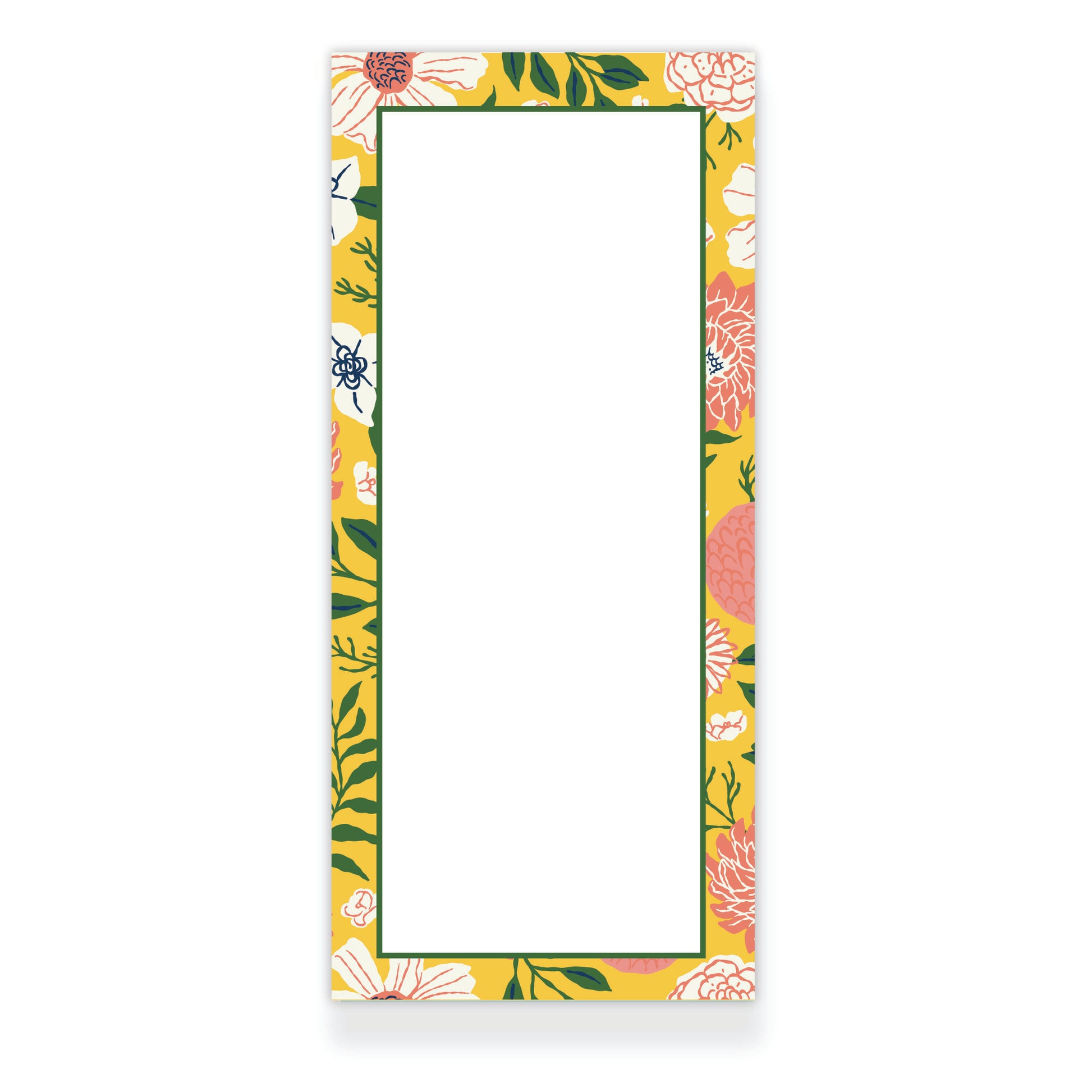Market Day Floral Border Notepad from Happy Yellow Paper