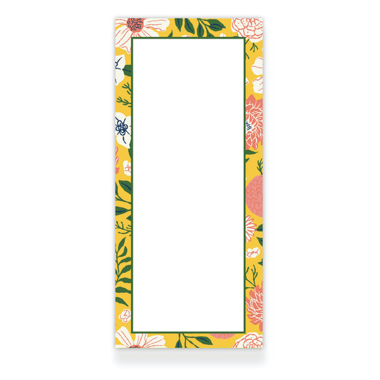 Market Day Floral Border Notepad from Happy Yellow Paper